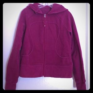 Magenta Lululemon scuba hoodie